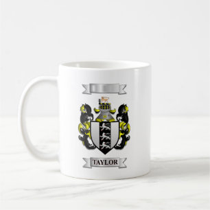 De Café Taza Clásica Familia Taylor Apellido y Logo