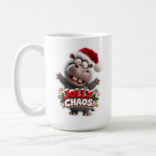 De Café 🎅🦛 Taza Clásica Jolly Chaos ☕🎄