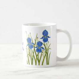 De Café Taza Clásica Lirios Azules
