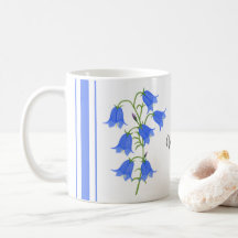 Taza Clásica Lovely Bluebells Con Texto