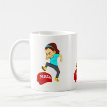 Taza clásica MAGA pisoteada, 11 oz