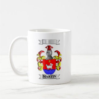 De Café Taza Clásica Martin Apellido y Escudo