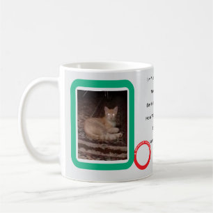De Café Taza clásica navideña caprichosa del gato Yule, 11