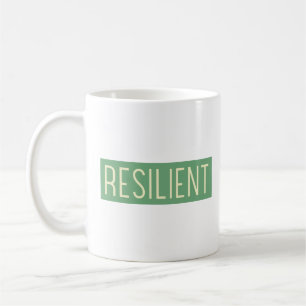 De Café Taza clásica RESILIENTE – Fortaleza en cada sorbo