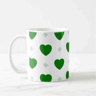 De Café Taza Clásica Shamrock & Hearts