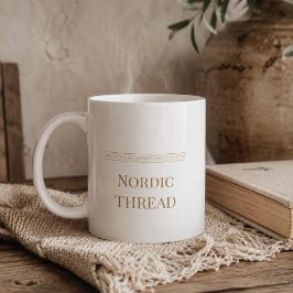 De Café Taza clásica Simple Nordic Thread, 11 oz