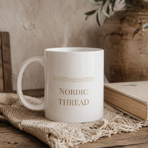 De Café Taza clásica Simple Nordic Thread, 11 oz