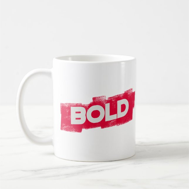 De Café Taza Clásica Tipografía NEGRITA (Izquierda)