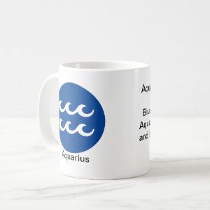 De Café Taza - Color Zodiacal para Acuario