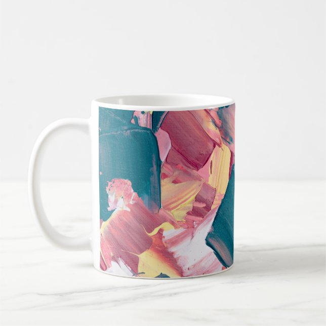 De Café Taza Colour Rush Abstract Oil Paint IV (Izquierda)