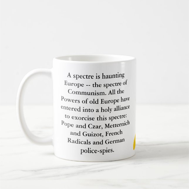 De Café Taza comunista del manifiesto (Izquierda)
