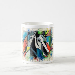 De Café Taza con Arte Adstrato