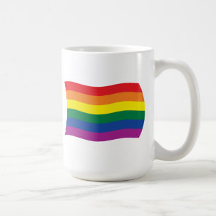 De Café Taza con Bandera del Movimiento Orgullo Gay