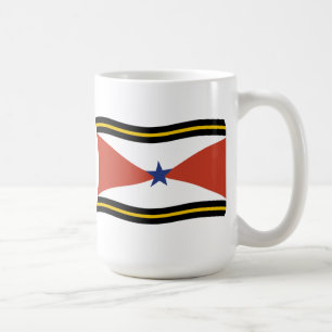 De Café Taza con bandera del pueblo Akha