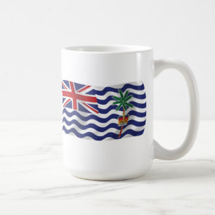 De Café Taza con bandera del Territorio Británico del Océa