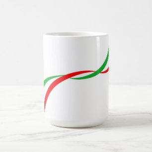 De Café Taza con bandera italiana