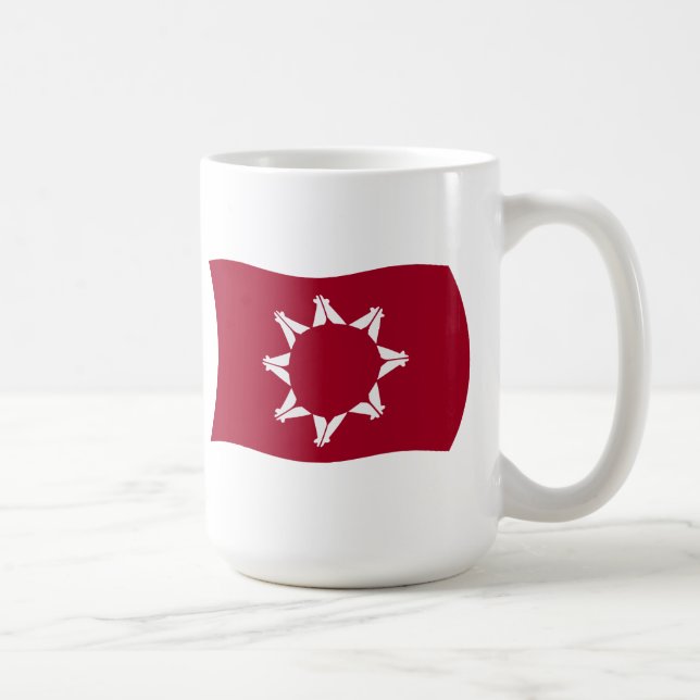 De Café Taza con bandera Oglala Lakota (Derecha)