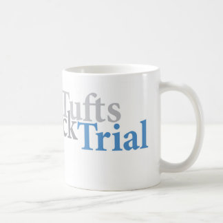 De Café Taza con Brown y logotipo y texto azules