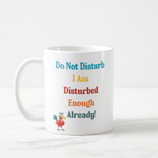 De Café Taza con cita divertida y colorida y foto.