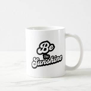 De Café Taza con cita en negro y blanco 'Sé el sol'