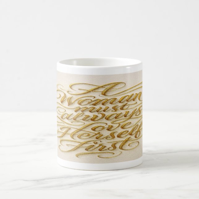 De Café Taza con cita inspiradora para mujeres (Centro)