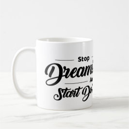 De Café Taza con cita motivacional y águila