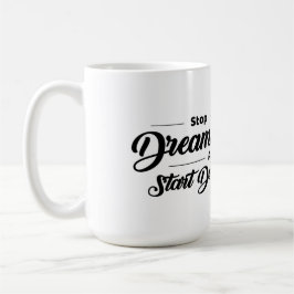 De Café Taza con cita motivacional y águila