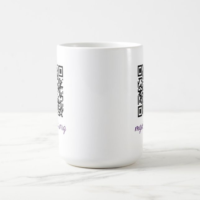 De Café Taza con código QR (Centro)