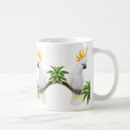 De Café Taza con cresta cítrica del Cockatoo