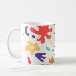 De Café Taza con diseño abstracto colorido
