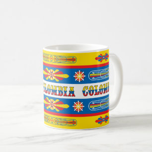 De Café Taza con diseño bus Chiva Colombiana