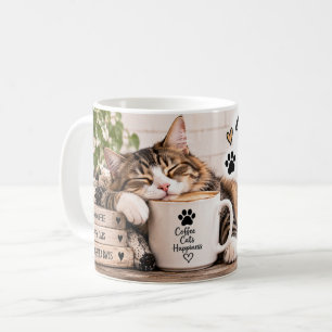 De Café Taza con el lema 'Powered by Cats'