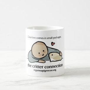 De Café Taza con el logotipo y el Web site del color