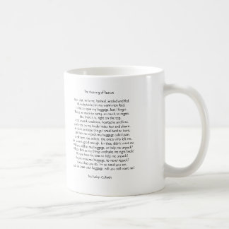De Café Taza con el poema