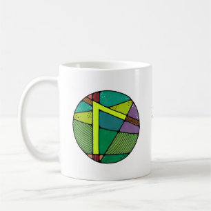 De Café Taza con el Runo Laguz Art Nouveau – ¡VIDA!