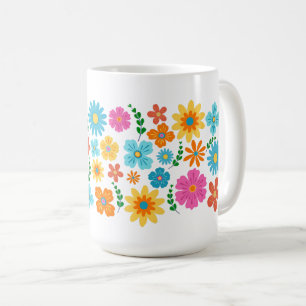 De Café Taza con estampado floral