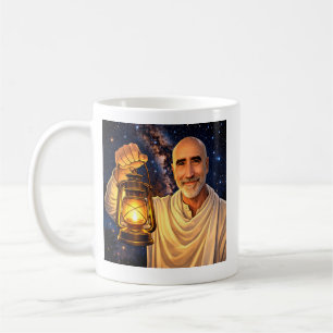 De Café Taza con Finnbarr sosteniendo una linterna
