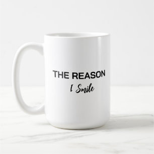 De Café Taza con guión minimalista "La razón por la que so