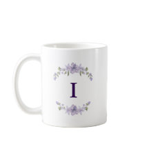 Taza con inicial floral personalizada | Regalo par