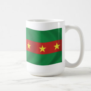 De Café Taza con la bandera del pueblo Ewe