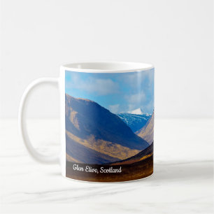 De Café Taza con la vista hacia Glen Etive, Escocia