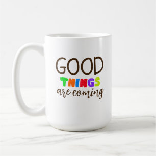 De Café Taza con Letra a Mano Positiva Moderna