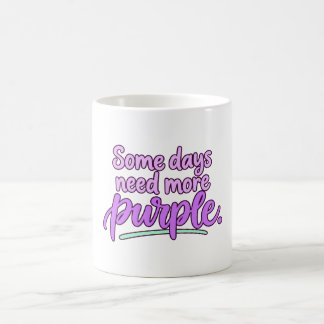 De Café Taza con Letra Púrpura Adicional