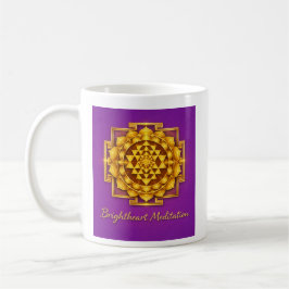 De Café Taza con Maha Sri Yantra