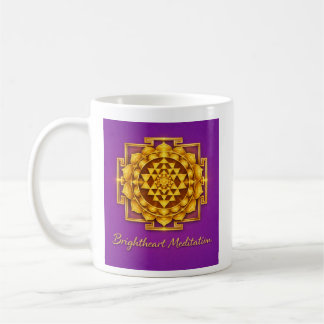 De Café Taza con Maha Sri Yantra