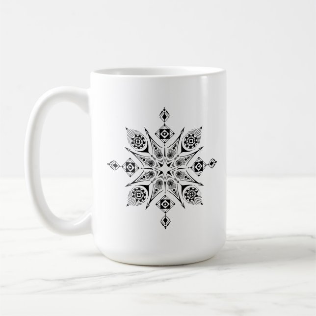De Café Taza con mandala (Izquierda)