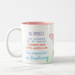 De Café Taza con mensaje - No importa las piedras...