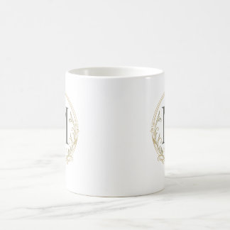 De Café taza con monograma personalizado