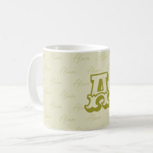 De Café Taza con monograma personalizado con tu nombre e i