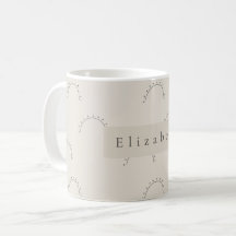 Taza con nombre moderno